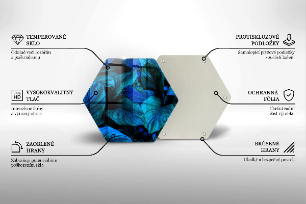 Üveg vágódeszka Dzsungel növényzet levelei