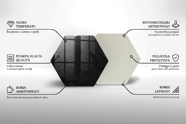 Üveg vágódeszka Kő textúra