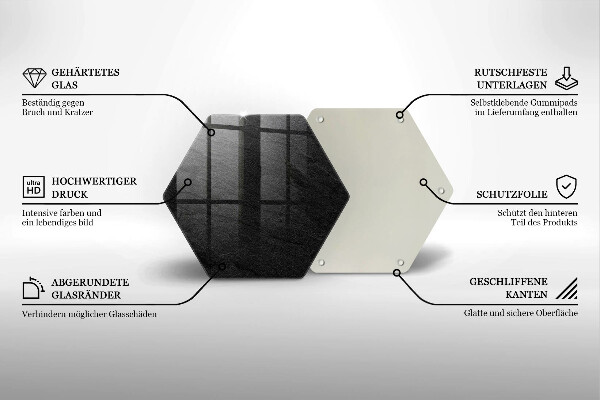 Üveg vágódeszka Kő textúra