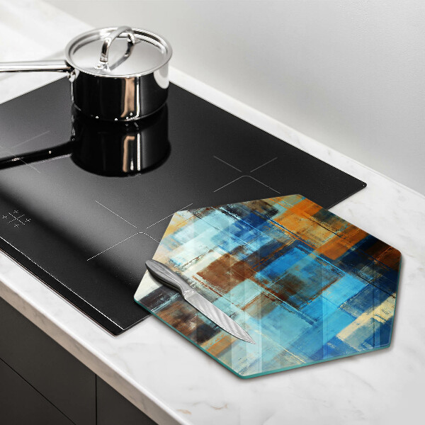 Üveg vágódeszka Festett háttér