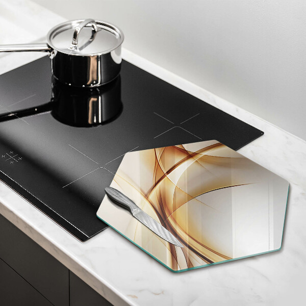 Üveg vágódeszka Absztrakt formák