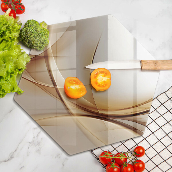 Üveg vágódeszka Absztrakt formák