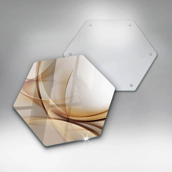 Üveg vágódeszka Absztrakt formák