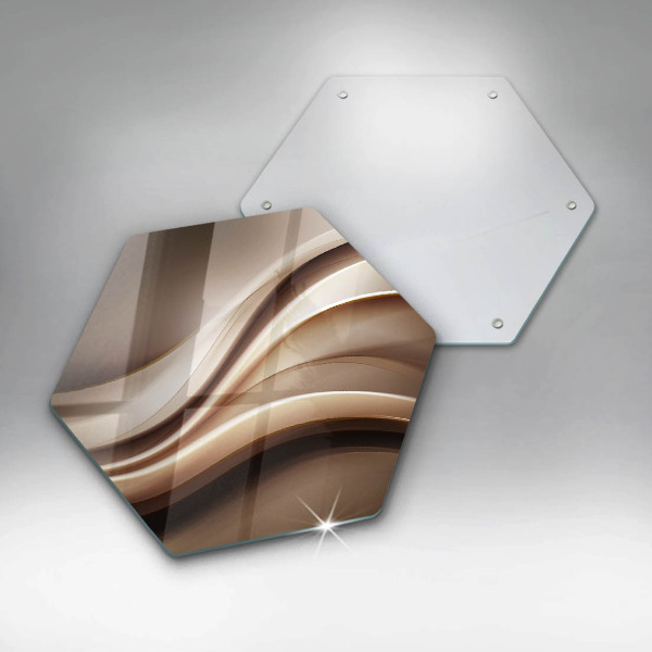 Üveg vágódeszka Absztrakciós finom vonalak