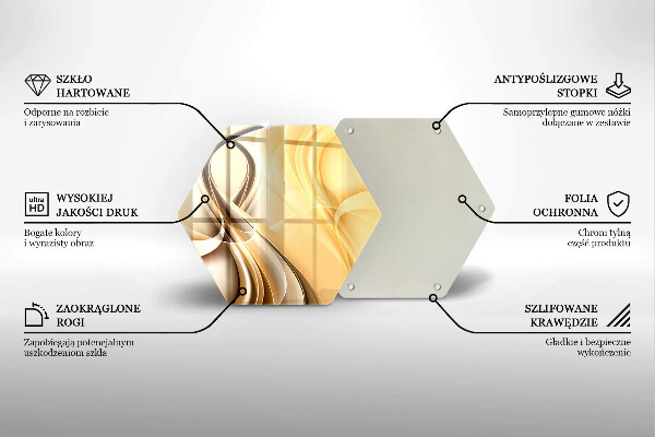 Üveg vágódeszka Füst absztrakció