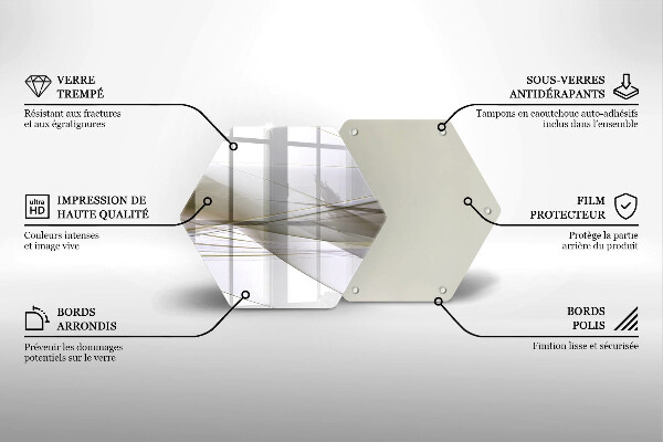 Üveg vágódeszka Absztrakt vonalak tervezése