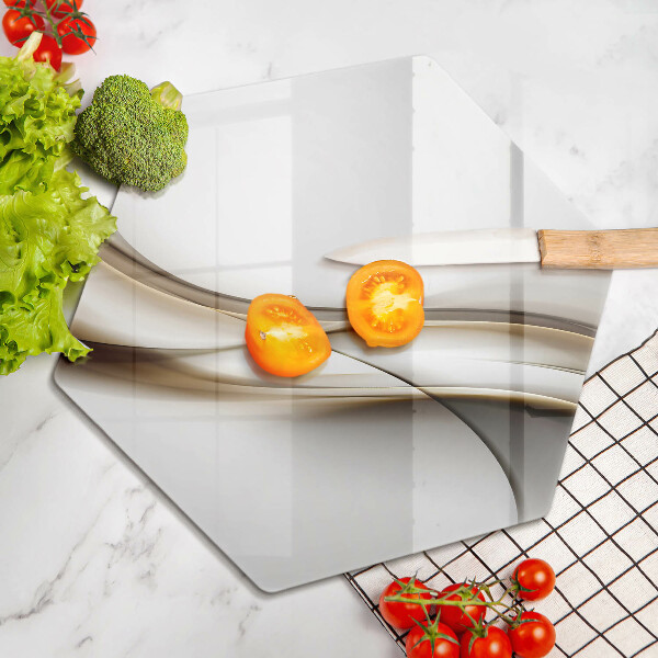 Üveg vágódeszka Lágy vonalak absztrakciója