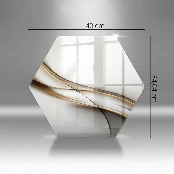 Üveg vágódeszka Lágy vonalak absztrakciója