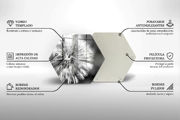 Üveg vágódeszka Finom gyermekláncfű