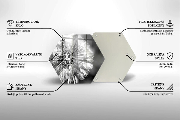 Üveg vágódeszka Finom gyermekláncfű