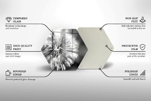 Üveg vágódeszka Finom gyermekláncfű