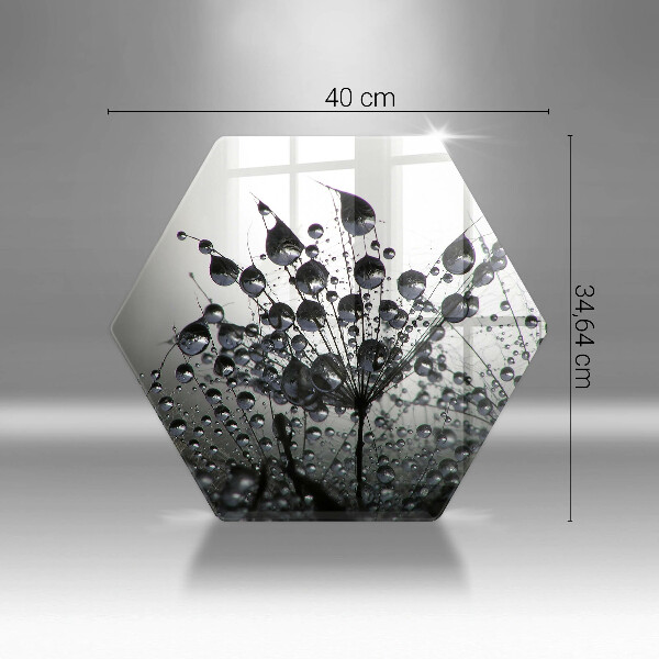 Üveg vágódeszka Pitypang és harmat