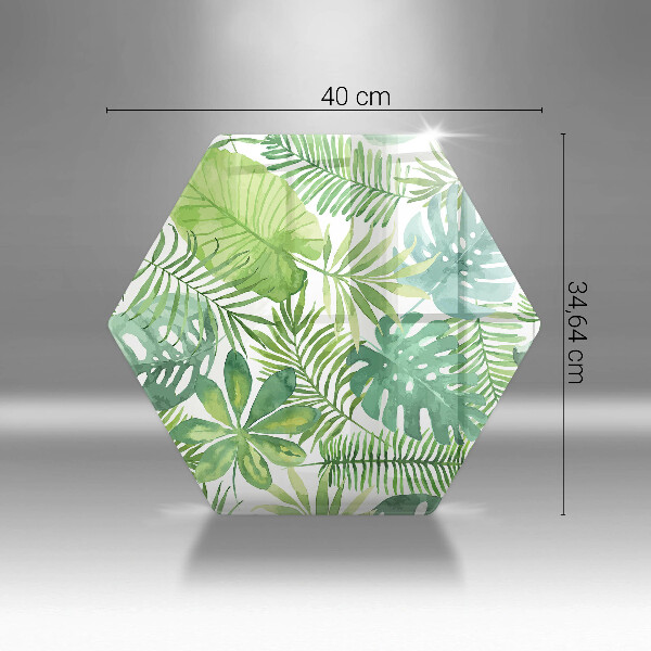 Üveg vágódeszka Akvarell boho levelek