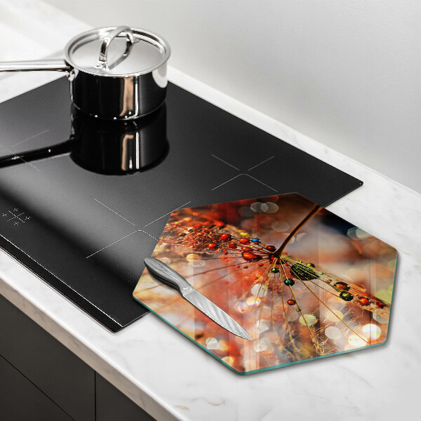 Üveg vágódeszka Nedves pitypang