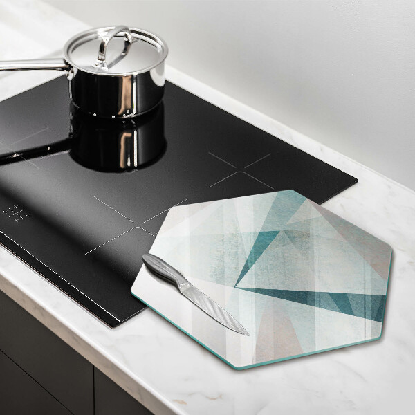 Üveg vágódeszka Éles absztrakció