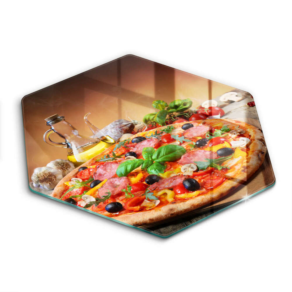 Üveg vágódeszka Olasz pizza