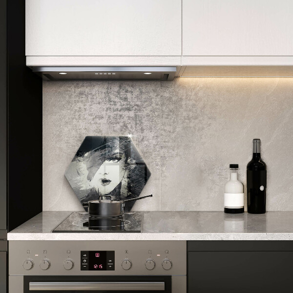 Üveg vágódeszka Egy nő festménye