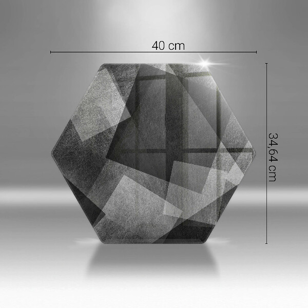 Üveg vágódeszka Geometriai absztrakció