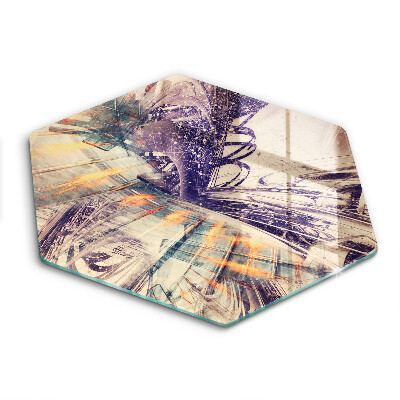 Üveg vágódeszka Modern kompozíció