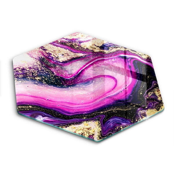 Üveg vágódeszka Absztrakt design arany