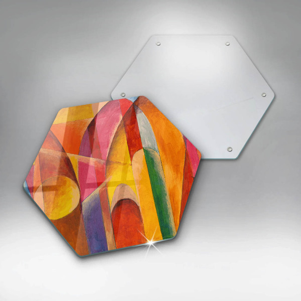 Üveg vágódeszka Színes absztrakció