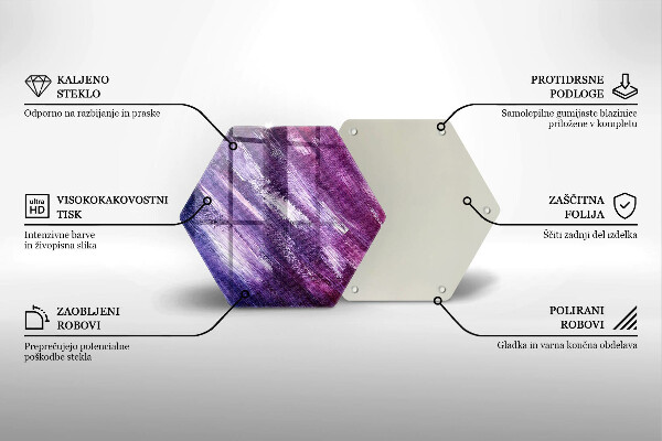 Üveg vágódeszka Festék absztrakció