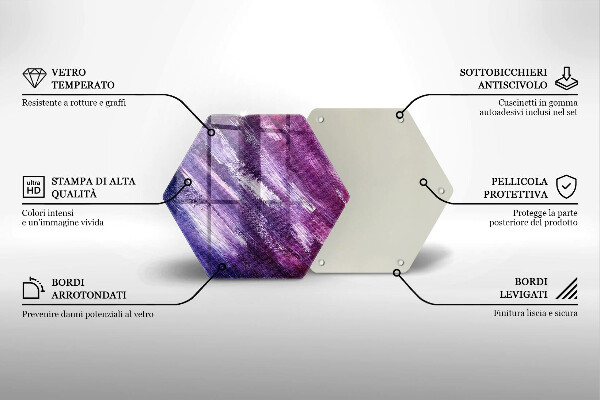 Üveg vágódeszka Festék absztrakció