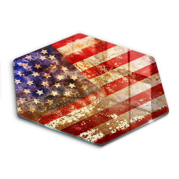 Üveg vágódeszka USA Amerika zászló