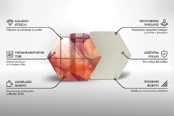 Üveg vágódeszka Absztrakt muveszet