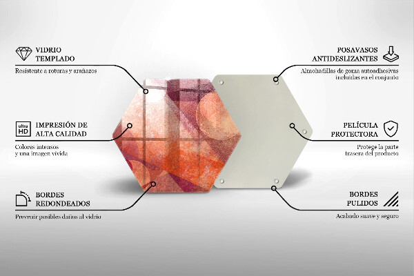 Üveg vágódeszka Absztrakt muveszet