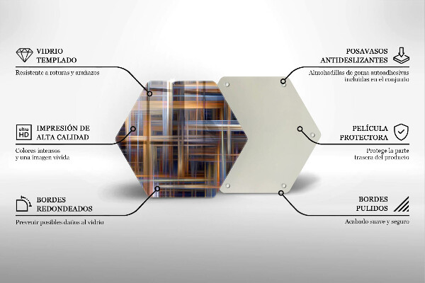 Üveg vágódeszka Absztrakt festék vonalak