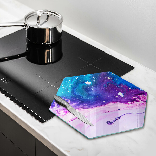 Üveg vágódeszka Absztrakciós tinták