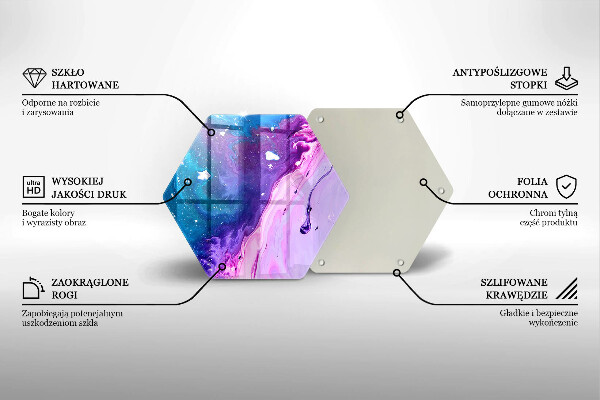 Üveg vágódeszka Absztrakciós tinták