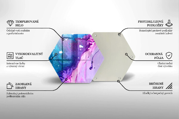 Üveg vágódeszka Absztrakciós tinták