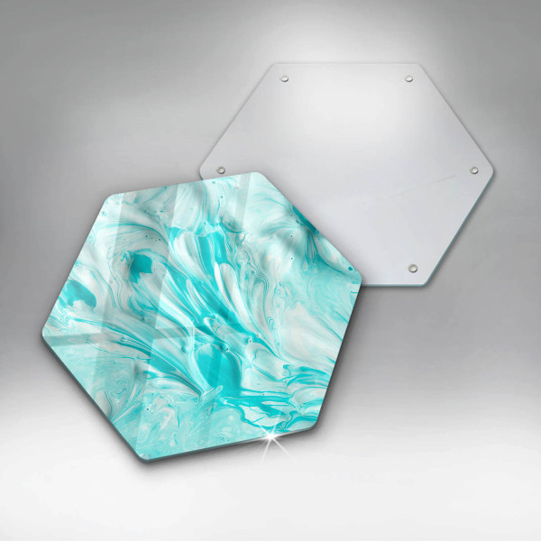 Üveg vágódeszka Absztrakciós festékek