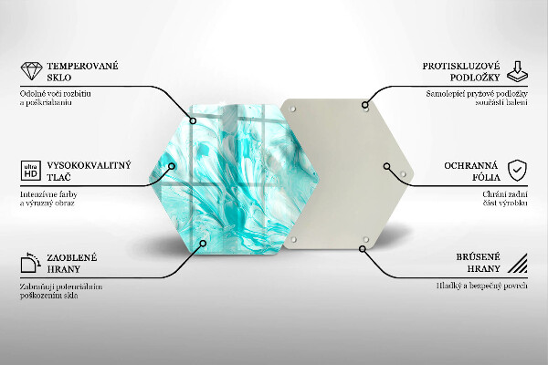 Üveg vágódeszka Absztrakciós festékek