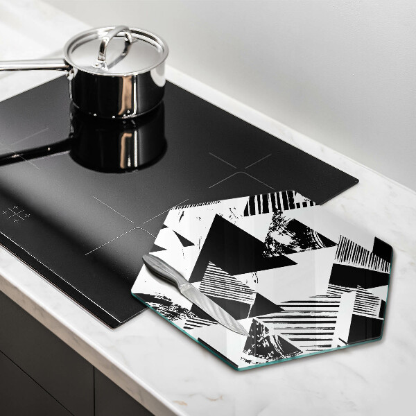 Üveg vágódeszka Geometriai háromszögek