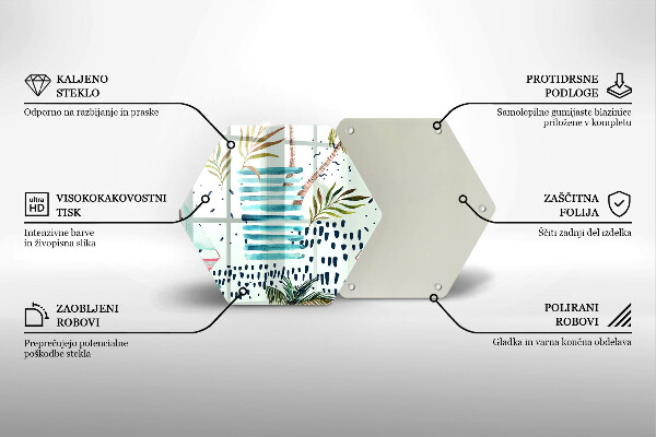 Üveg vágódeszka Ünnepi illusztrációk