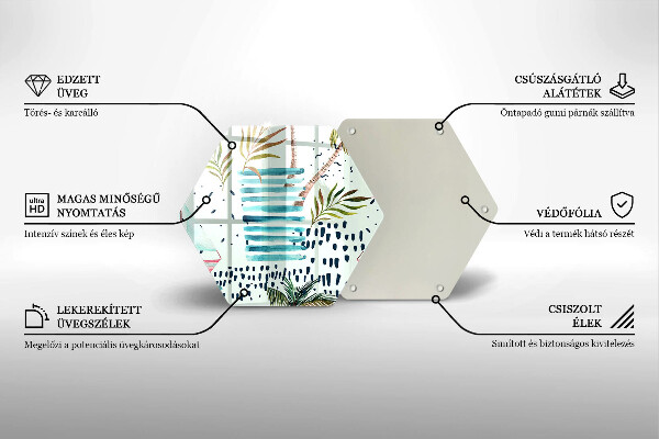 Üveg vágódeszka Ünnepi illusztrációk
