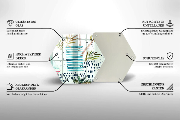 Üveg vágódeszka Ünnepi illusztrációk