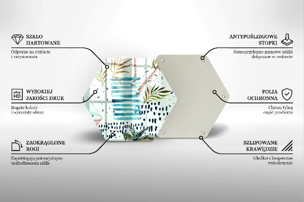 Üveg vágódeszka Ünnepi illusztrációk
