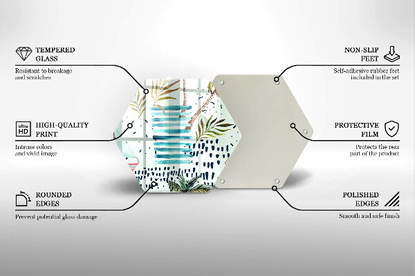 Üveg vágódeszka Ünnepi illusztrációk