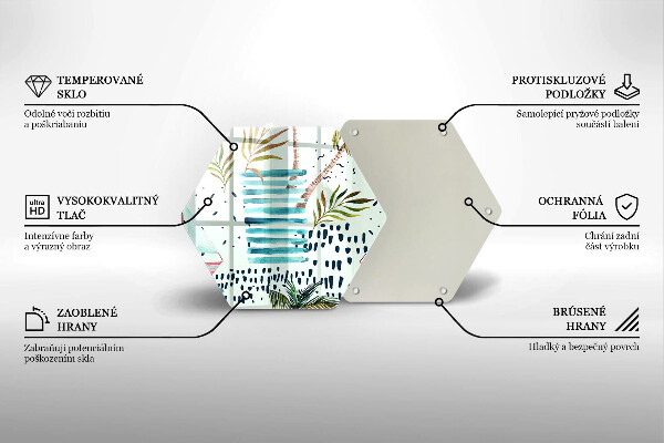 Üveg vágódeszka Ünnepi illusztrációk