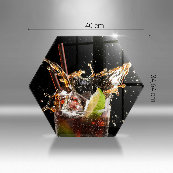 Üveg vágódeszka Igyál jéggel