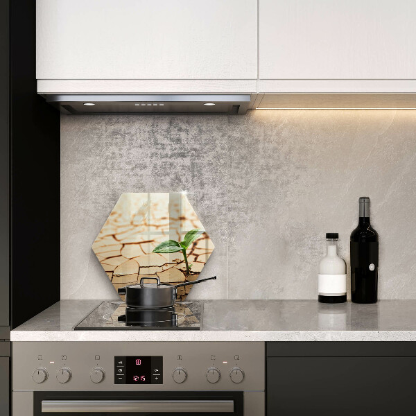 Üveg vágódeszka Magányos növény