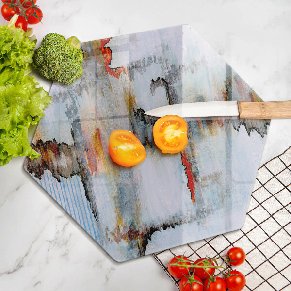 Üveg vágódeszka Absztrakciós festékek
