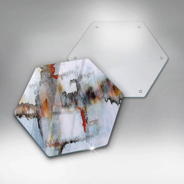 Üveg vágódeszka Absztrakciós festékek