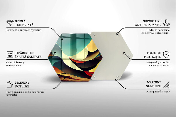 Üveg vágódeszka Alakzat absztrakció