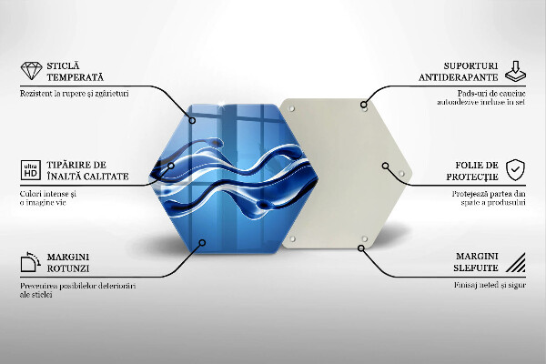 Üveg vágódeszka Folyadék absztrakció