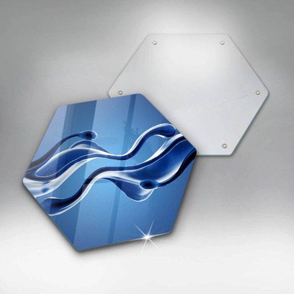 Üveg vágódeszka Folyadék absztrakció